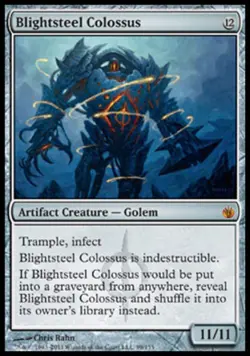 Blightsteel Colossus - Medium Play MTG Mirrodin Besieged - Image 1