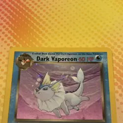 Pokemon TCG Dark Vaporeon Holo Rare Card 9/110 Legendary Collection - Image 3