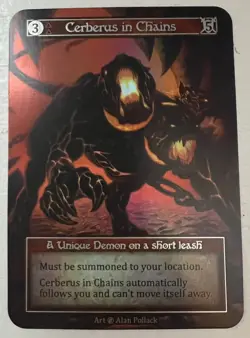 Sorcery: Contested Realm - Cerberus in Chains - Foil - Beta - Image 1