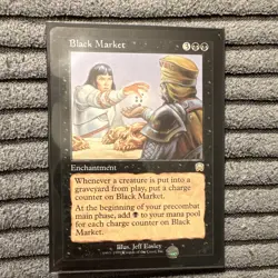 Black Market MTG Mercadian Masques 1999 Rare Black English #116 Authentic NM - Image 3