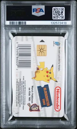 1999 GEMPLUS NINTENDO POKEMON SNAP SMART CARDS BLOCKBUSTER VIDEO PIKACHU PSA 10 - Image 2