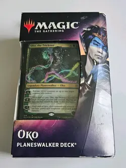 Magic The Gathering Throne of Eldraine Oko, The Trickster Planeswalker Deck - Image 1