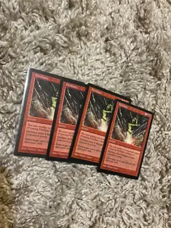 4 x Fireblast Vintage Visions MTG Magic the Gathering Cards, LP/NM - Image 1