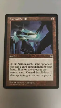 Cursed Scroll Tempest Regular Reserved List MTG DMG - Image 1