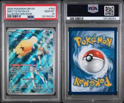 Pokemon TCG Misty's Psyduck Illustration Rare Holo Card 193/182 PSA 10 - Image 3