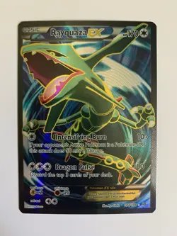 Pokemon TCG Rayquaza EX Full Art Holo Ultra Rare Card 104/108 Roaring Skies - Image 1