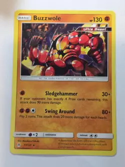 BUZZWOLE 77/131 RARE FORBIDDEN LIGHT LP POKEMON - Image 1