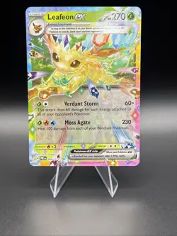 Pokemon TCG Prismatic Evolutions #006/131 Leafeon EX NM - Image 1