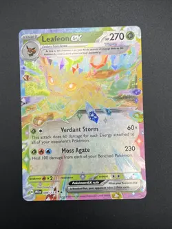 Pokemon TCG Prismatic Evolutions #006/131 Leafeon EX NM - Image 3