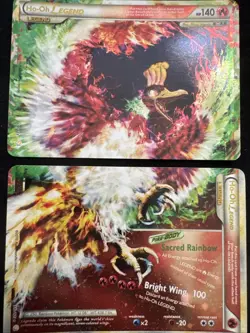 ULTRA RARE Ho-Oh Legend Set 111 112/123 Pokemon HeartGold and SoulSilver - Image 1