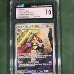 CGC 10 Aegislash Illustration Rare Holo SV04 Paradox Rift 210/182 2023 EN - Image 1