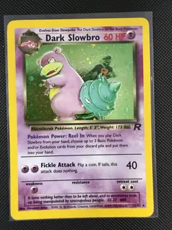 Pokemon Card - Dark Slowbro Team Rocket 12/82 Unlimited Holo Rare - Image 1