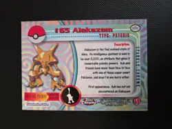 2000 Topps Chrome Pokemon Alakazam Sparkle Refractor #65 Rare SP - Image 2