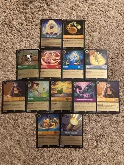 2025 RAVENSBURGER DISNEY LORCANA FABLED 13 CARD ALL COLD FOIL LOT COMMON RARE ! - Image 1
