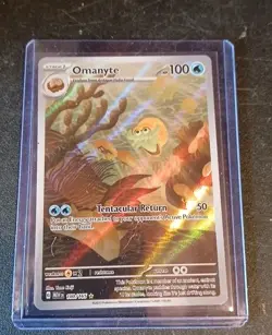 Pokemon Omanyte 180/165 SV 151 Illustration Rare NM - Image 1