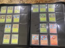 Pokemon TCG Black Bolt Incomplete Set Top Loader Binder Included - Image 1