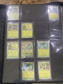 Pokemon TCG Black Bolt Incomplete Set Top Loader Binder Included - Image 2