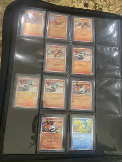 Pokemon TCG Black Bolt Incomplete Set Top Loader Binder Included - Image 4