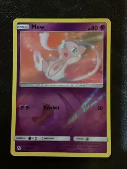 Pokemon Mew 32/68 Hidden Fates Reverse Holo Rare - Image 1