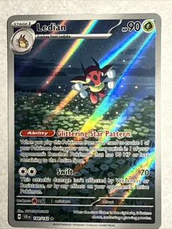 Pokemon TCG Ledian Stellar Crown 144/142 Illustration Rare ⭐ Sv07 CLEAN ENGLISH - Image 3