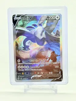 PACK FRESH MINT LUGIA V ALT ART 186/195 Silver Tempest Pokemon Card GORGEOUS - Image 1