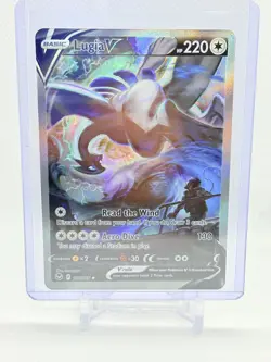 PACK FRESH MINT LUGIA V ALT ART 186/195 Silver Tempest Pokemon Card GORGEOUS - Image 2