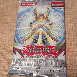 Konami Yu-Gi-Oh! TCG Light of Destruction 1st Ed English Booster Pack 9 - Image 1
