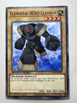 Yugioh! Elemental HERO Clayman - SGX2-ENA03 - Common - 1st Edition Near Mint, En - Image 1