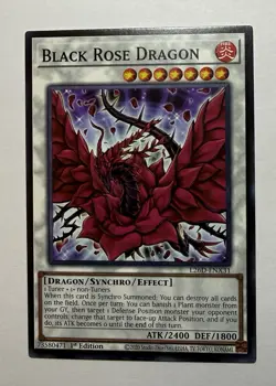 1x Black Rose Moonlight Dragon 1st Edition Common L26D-ENX39 Yu-Gi-Oh! - Image 1