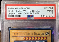 2010 Yu-Gi-Oh! Blue-Eyes White Dragon LC01-EN004 Legendary Collection PSA 9 - Image 2