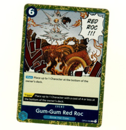 Gum-Gum Red Roc OP04-056 Foil Kingdoms Of Intrigue One Piece Trading Card - Image 1