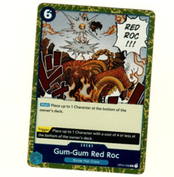 Gum-Gum Red Roc OP04-056 Foil Kingdoms Of Intrigue One Piece Trading Card - Image 3