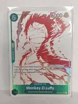 Bandai One Piece CCG Monkey D. Luffy OP07-033 Alt Art Foil Uncommon 6000 - Image 1