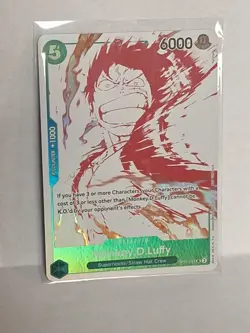 Bandai One Piece CCG Monkey D. Luffy OP07-033 Alt Art Foil Uncommon 6000 - Image 2