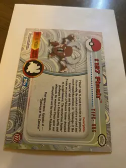 Pinsir #127 - NON-HOLO - SERIES 1 - TOPPS Pokemon Card - Blue Label MP - Image 2