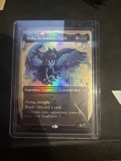 MTG Magic the Gathering Maha, Its Feathers Night (289/454) Bloomburrow NM FOIL - Image 1