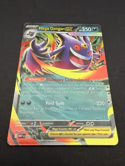 Mega Gengar ex 073 Mega Evolution Promo Holo Pokemon TCG Ultra Rare Card - Image 1