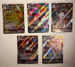 Pokemon TCG Lot of 5 Ultra Rare V Max Cards All Near Mint Condition in English!! - Image 1