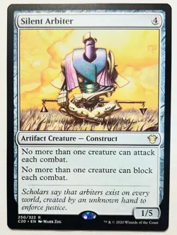 Silent Arbiter Commander 2020 Regular Card NM Condition - Image 1