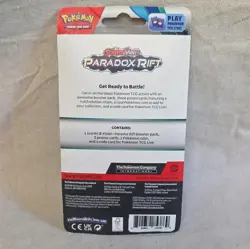 Pokemon TCG Paradox Rift Blister Pack 1 Booster 3 Promo Cards Coin English 2023 - Image 2