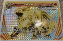 Arcanine Break XY180 Black Star Promo Jumbo OVERSIZED Card - Image 1