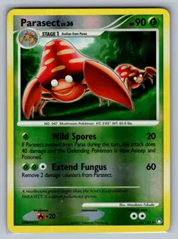 Parasect Mysterious Treasures #58/123 Reverse Holo Pokemon Card - Image 1