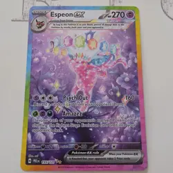 Pokemon TCG Espeon EX Prismatic Evolutions Holo Card 155/131 SIR - Image 1