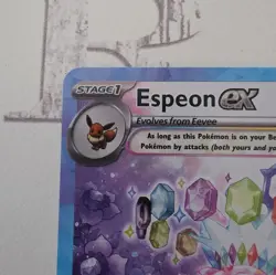 Pokemon TCG Espeon EX Prismatic Evolutions Holo Card 155/131 SIR - Image 2