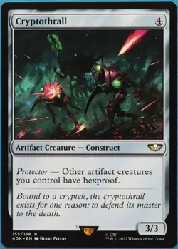 Cryptothrall Warhammer 40,000 NM Artifact Rare MAGIC CARD (ID# 521690) ABUGames - Image 1