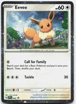 Eevee COSMO HOLO : Scarlet & Violet Promo Cards 043 LP - Image 1