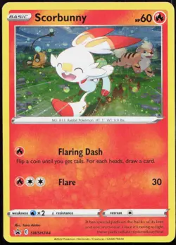 Scorbunny - (Cosmos Holo) Promo SWSH: Sword & Shield Promo Cards SWSH244 LP - Image 1