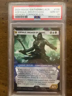 MTG Adewale, Breaker of Chains Showcase FOIL Assassin’s Creed PSA 10 Gem Mint - Image 1