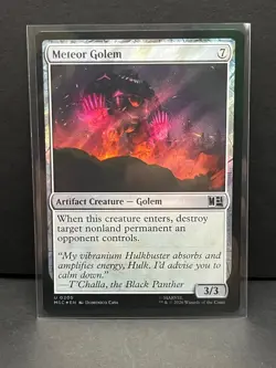Meteor Golem (Surge Foil) 205 Commander: Marvel Super Heroes MtG NM - Image 1