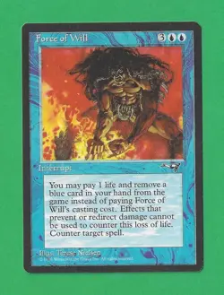 1996 Magic the Gathering - Force of Will - Alliances MTG - Image 1